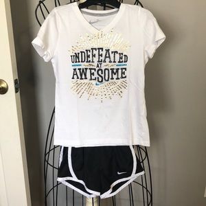 Nike Girl’s shorts and T-shirt